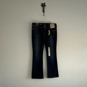 NWT Decree Bootcut Jeans Juniors 13 Dark Wash Stretch Denim Y2K